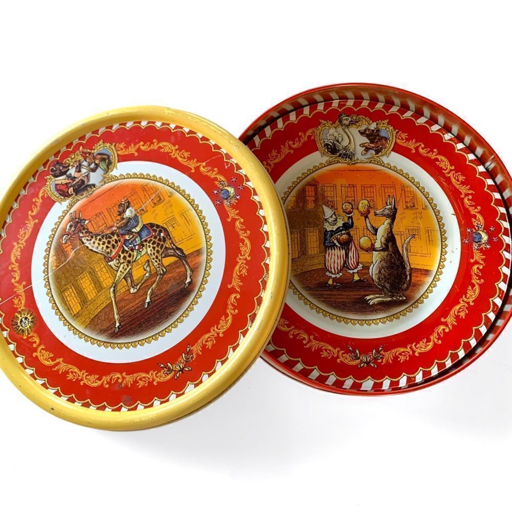 Restoration Hardware Tin Circus Plates